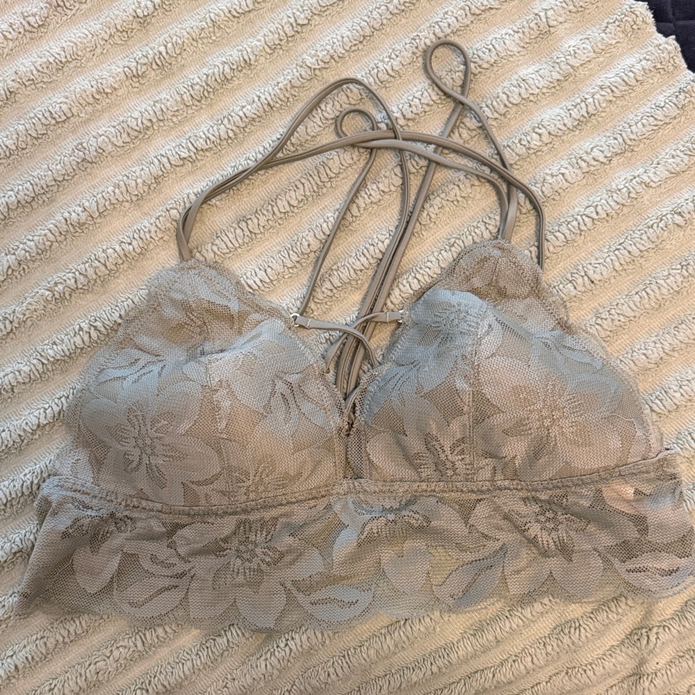 PINK lace bralette